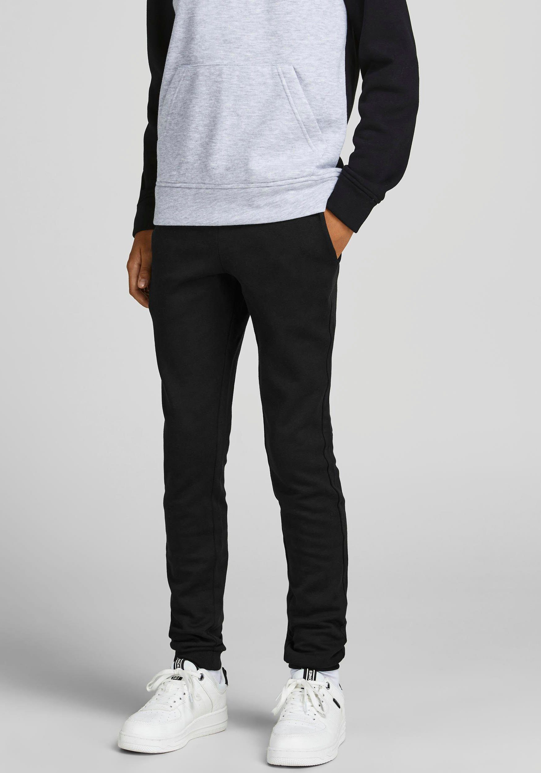 JPSTBASIC Junior black PANTS & SWEAT Jack Jones Sweathose