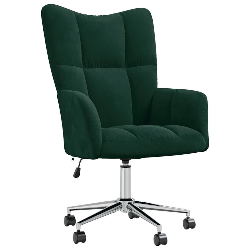 vidaXL Sessel Relaxsessel Dunkelgrün Samt (1-St)