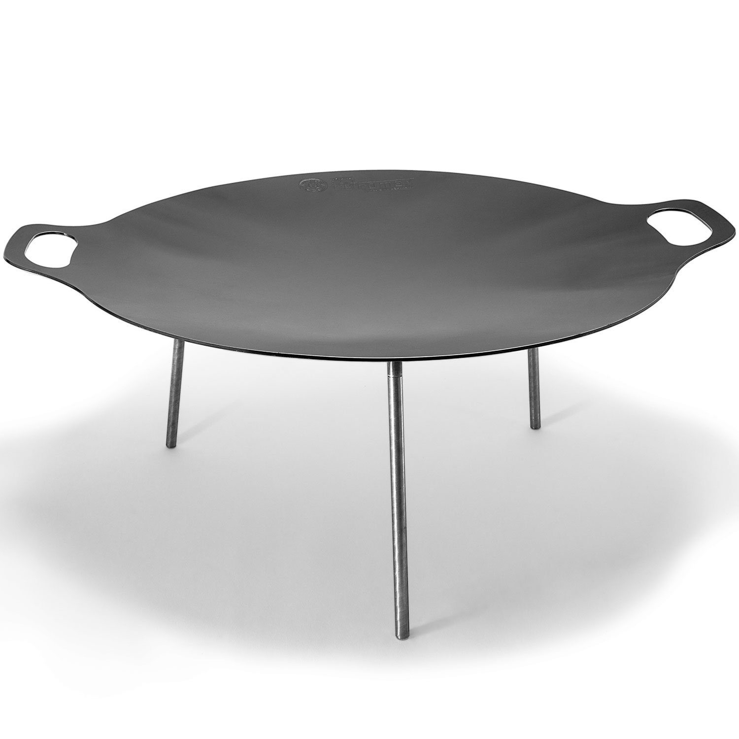 Petromax Feuerschale Plancha-Platte Grillschale Feuerschale Grillplatte Ø56 cm, (Spar-Set, 2-St., inkl. Pflegepaste), Hergestellt in Deutschland