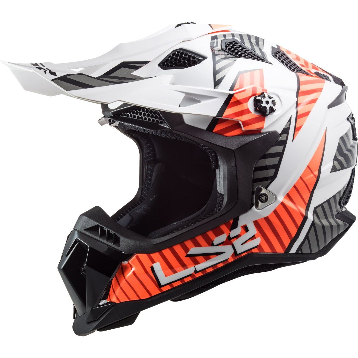 LS2 Motorradhelm LS2 MX700 Subverter Astro Weiß / Orange S (1er Set)