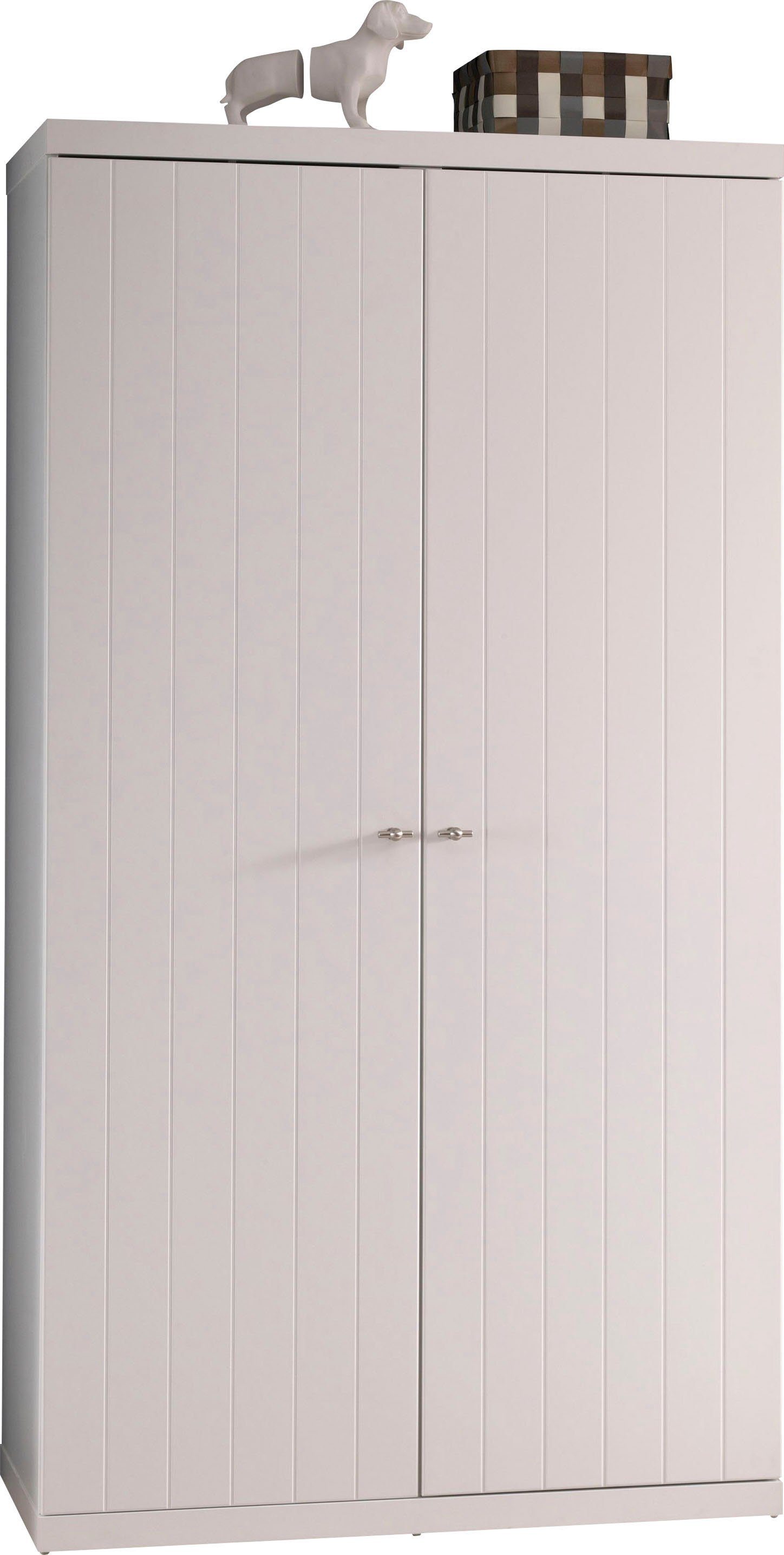 Vipack Kleiderschrank (Made in Europe) Kleiderschrank mit 2 Türen, Hängemöglichkeit und Wäschefächern