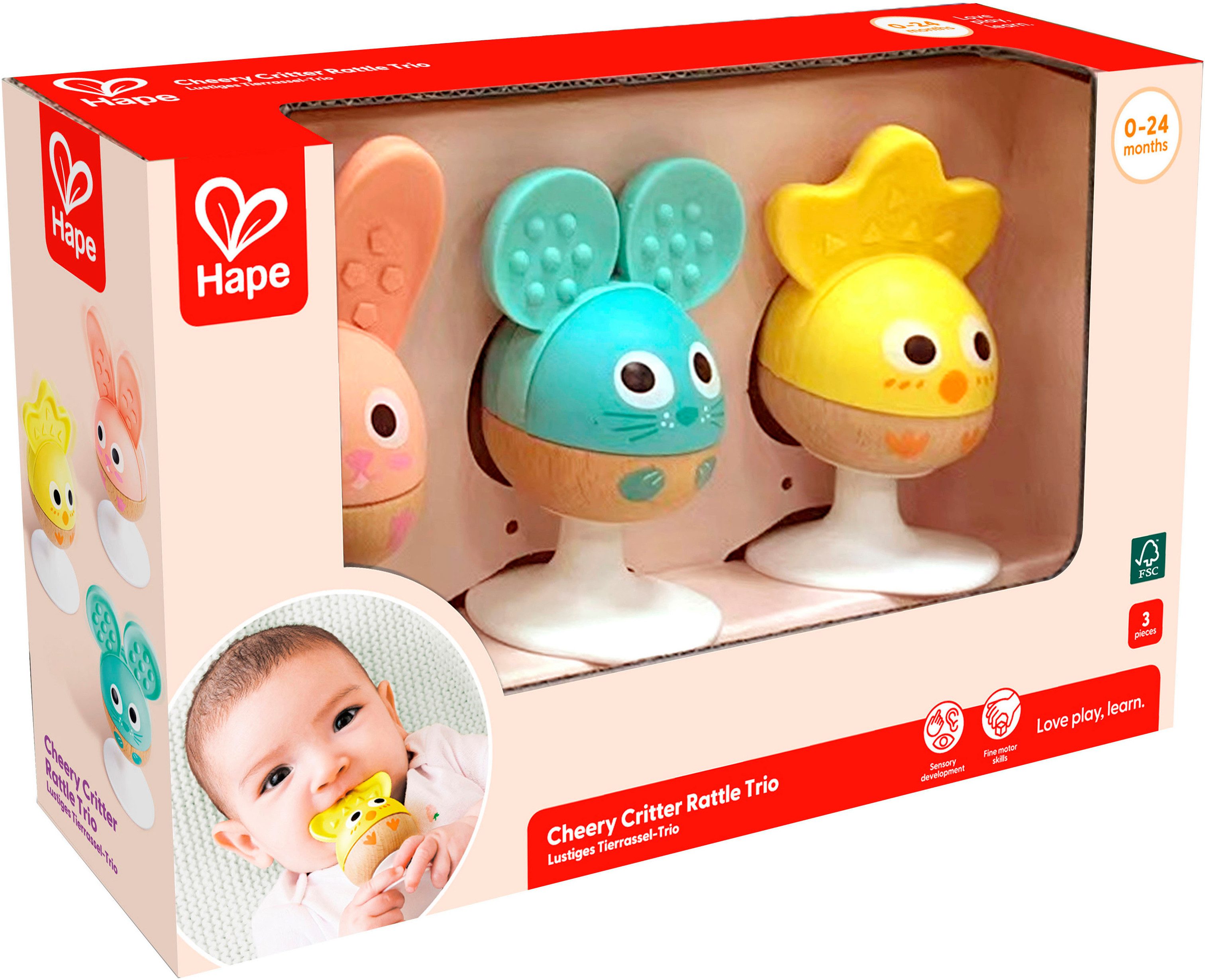 Hape Greifspielzeug Rassel und Beißring (Set) günstig online kaufen