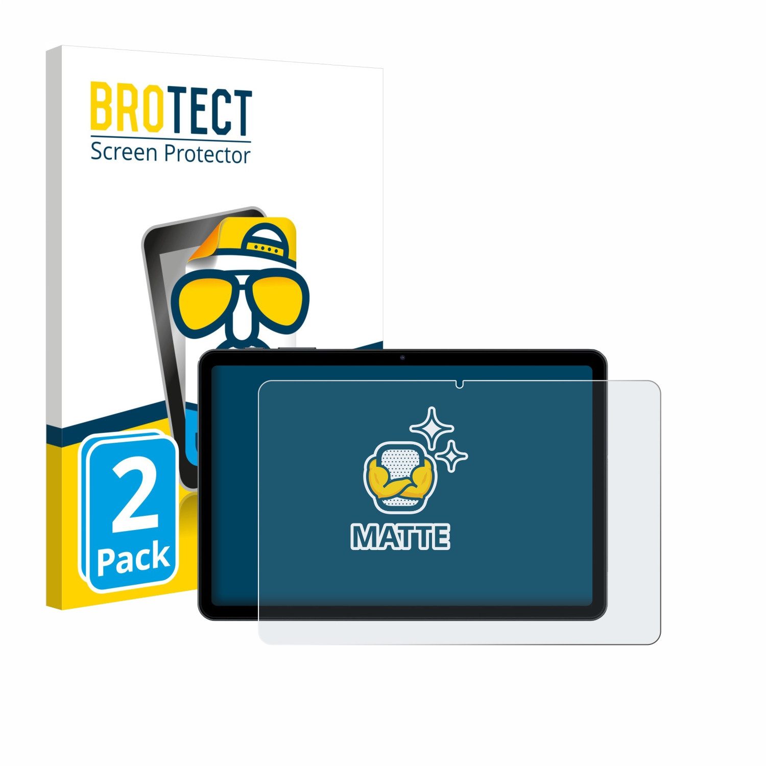 BROTECT Displayschutzfolie Schutzfolie für Tabwee T80 10.1", 2 Stück, Displayschutz Schutz Folie Matt Entspiegelungsfolie