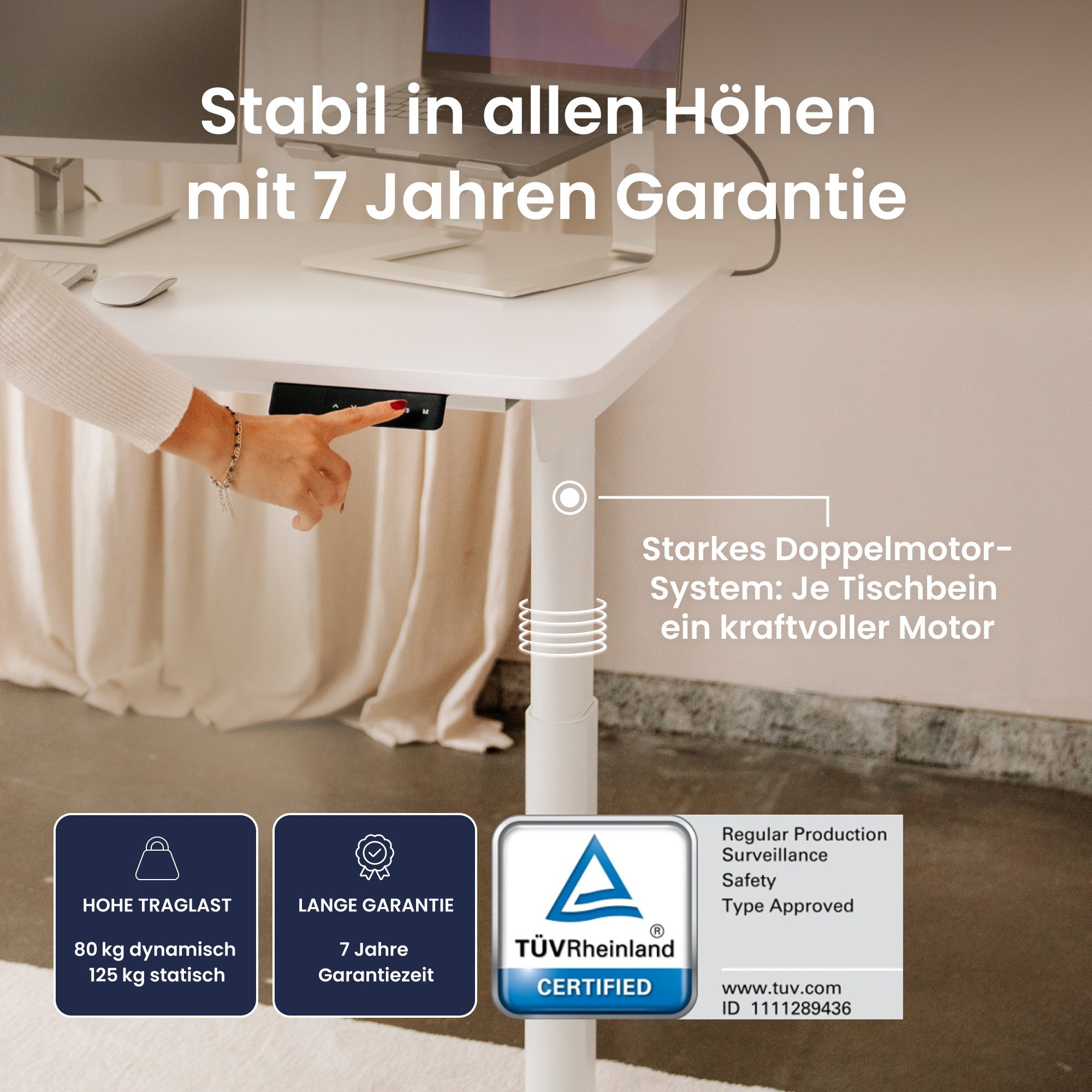 Ergotopia Schreibtisch Desktopia One (elektrisch höhenverstellbarer günstig online kaufen