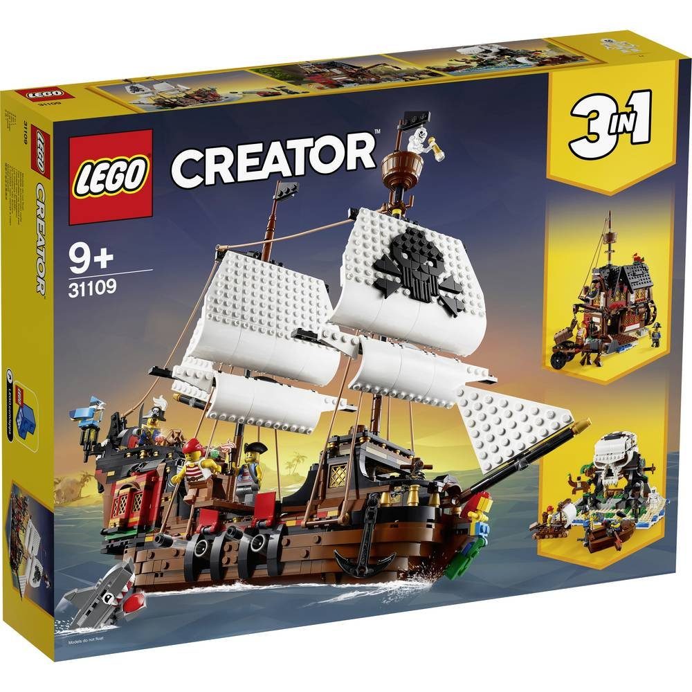 LEGO® CREATOR Piratenschiff 31109 Konstruktionsspielsteine