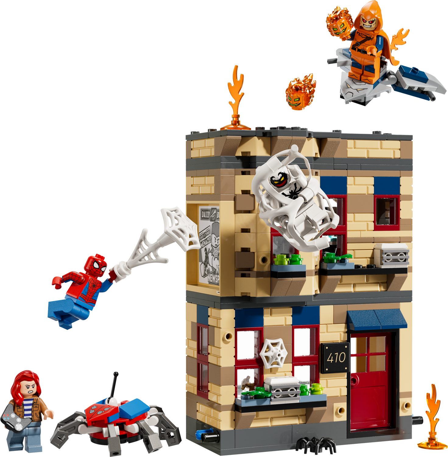 LEGO® Marvel 76317 Peter Parkers Wohnung Spielbausteine, (Set, 394 St., Set)