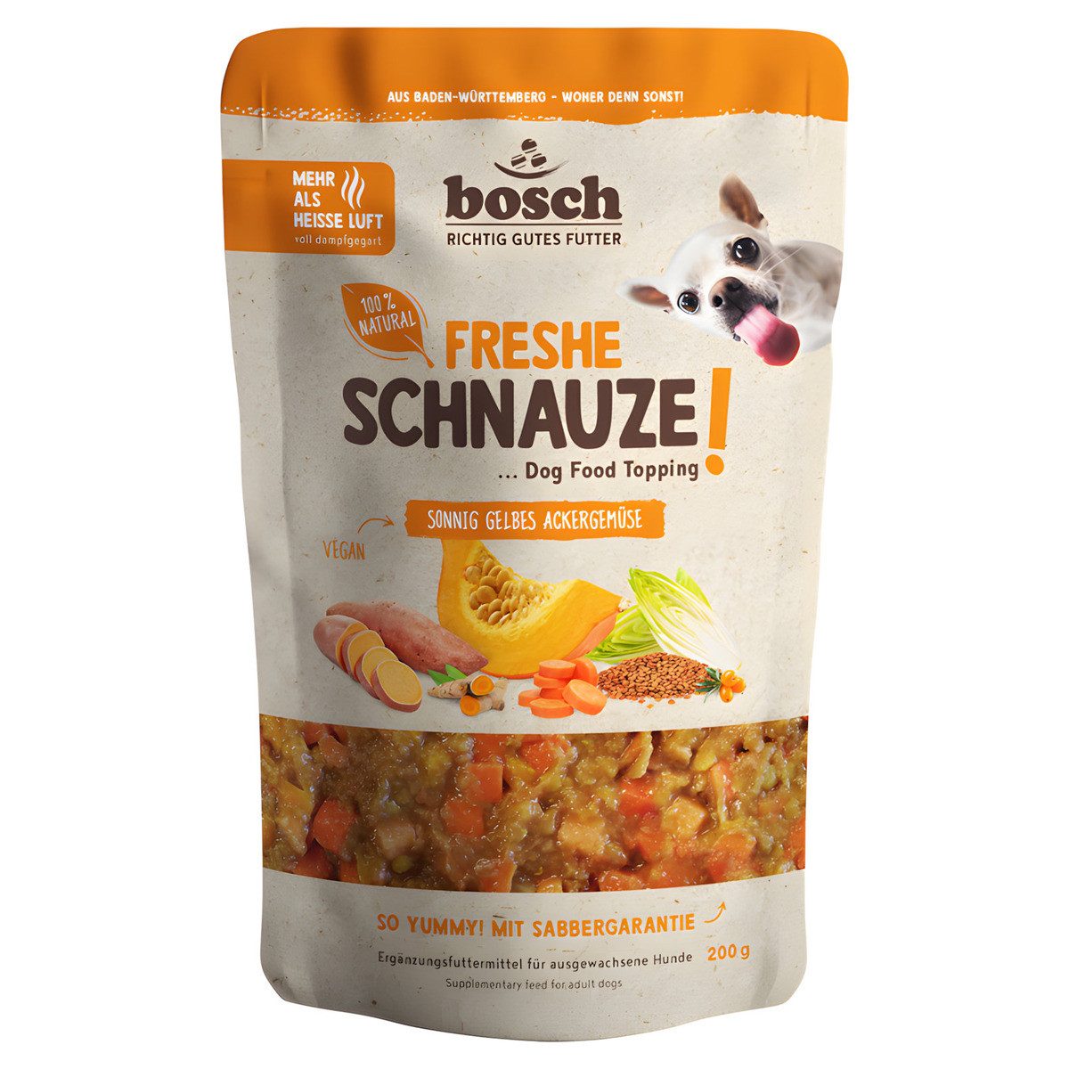 Freshe Schnauze gelbes Ackergemüse 200 g - 8 Stück