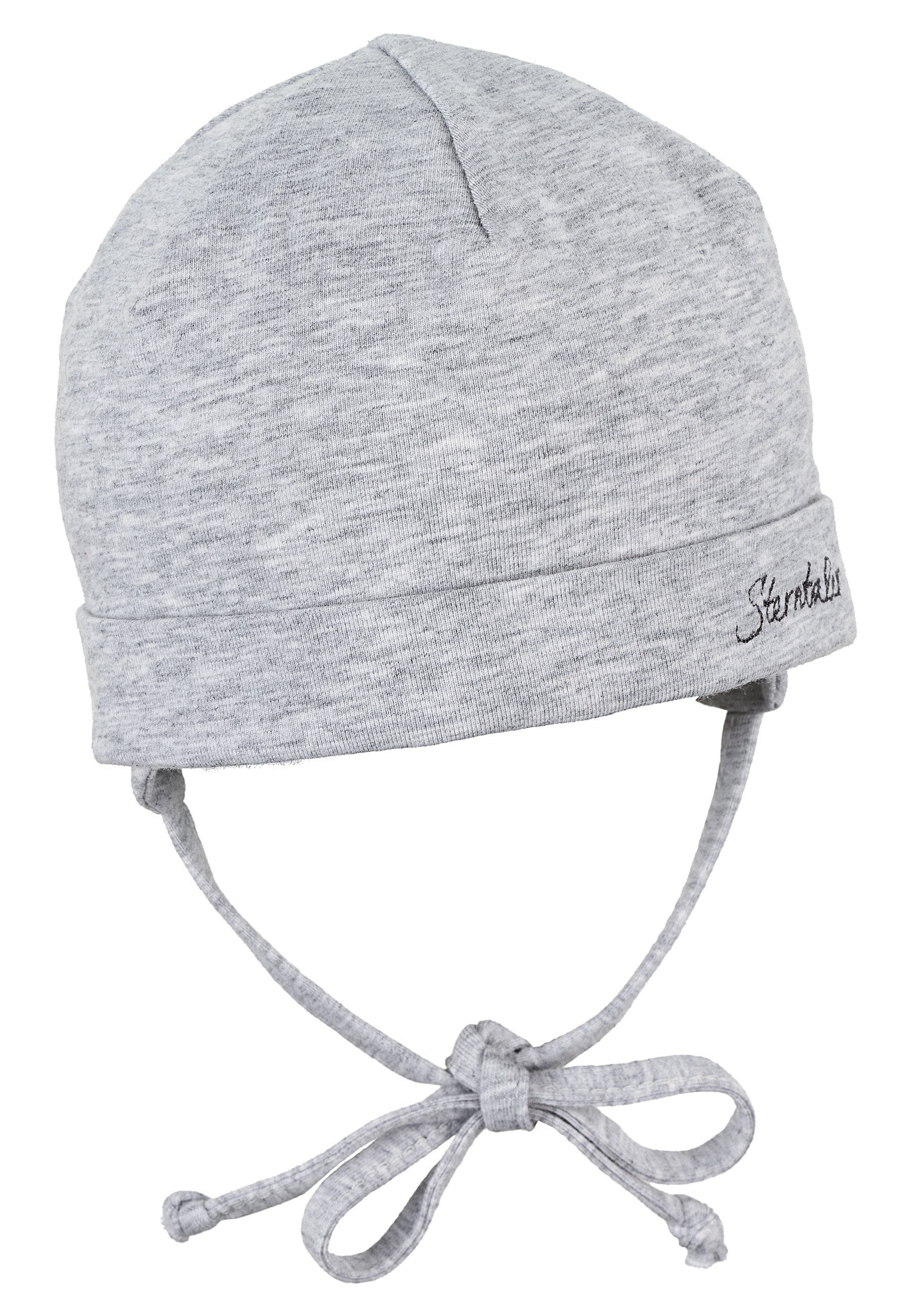 Sterntaler® Beanie Sterntaler® OCS Beanie melange (1-St) Babymütze aus Singlejersey Beaniemütze unifarben