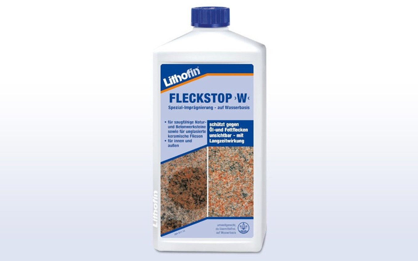 Lithofin Lithofin Fleckstop W Imprägnierung Reiniger Putzmittel 1 L Naturstein-Reiniger