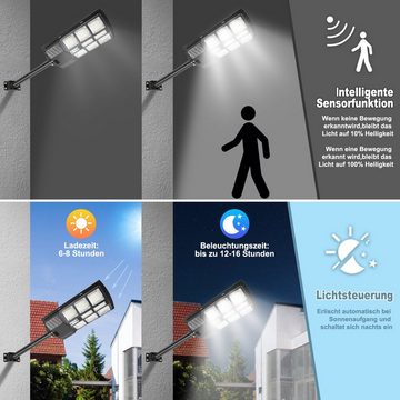 Bettizia LED Solarleuchte Straßenlaterne Solar Straßenlampe LED Strahler mit Bewegungsmelder