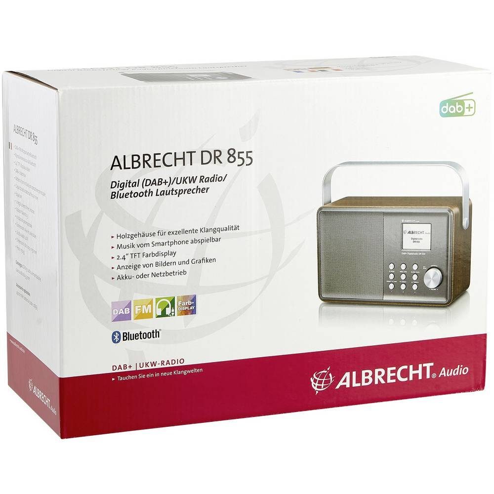 855 DR Digitalradio, Radio DAB+/UKW/Bluetooth Albrecht