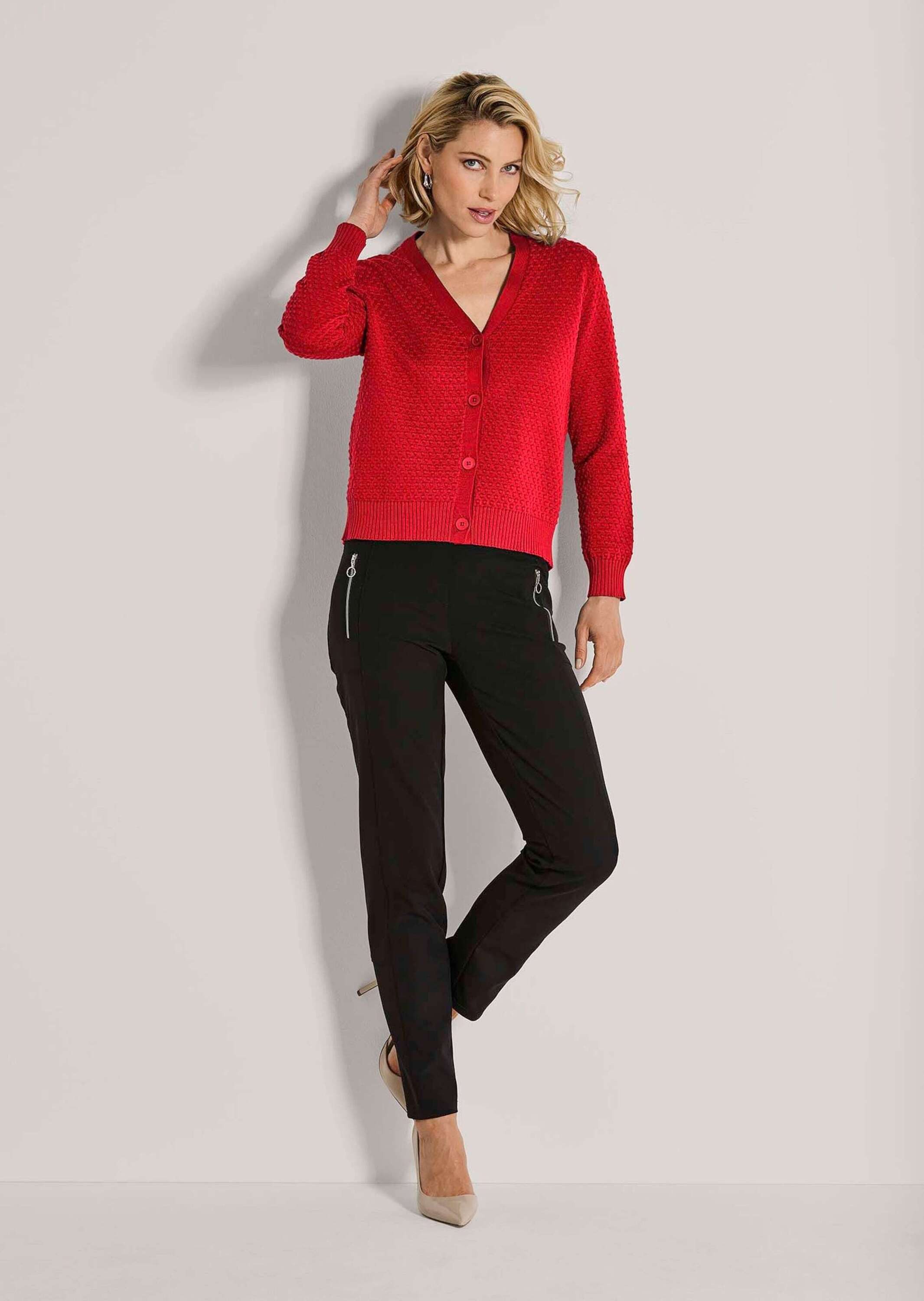 Strickjacke Eleganter Cardigan mit V-Ausschnitt