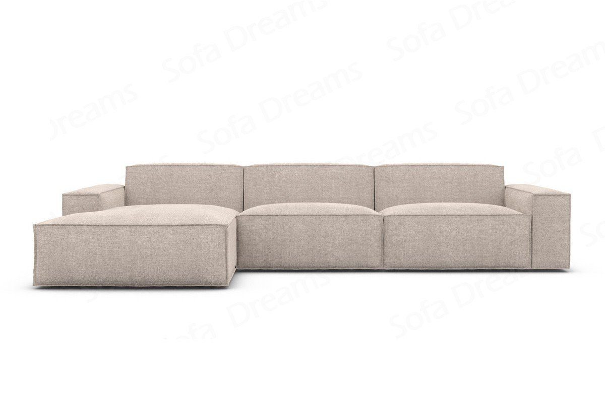 mit L Stoff Formenta Mini Polsterecksofa grau85 Sofa Ecksofa Dreams Sofa Designer Stoffsofa, mane Sofa Eckcouch Strukturstoff