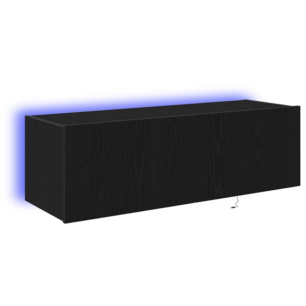 vidaXL TV-Wand TV-Wandregal Schwarze Eiche 100 günstig online kaufen