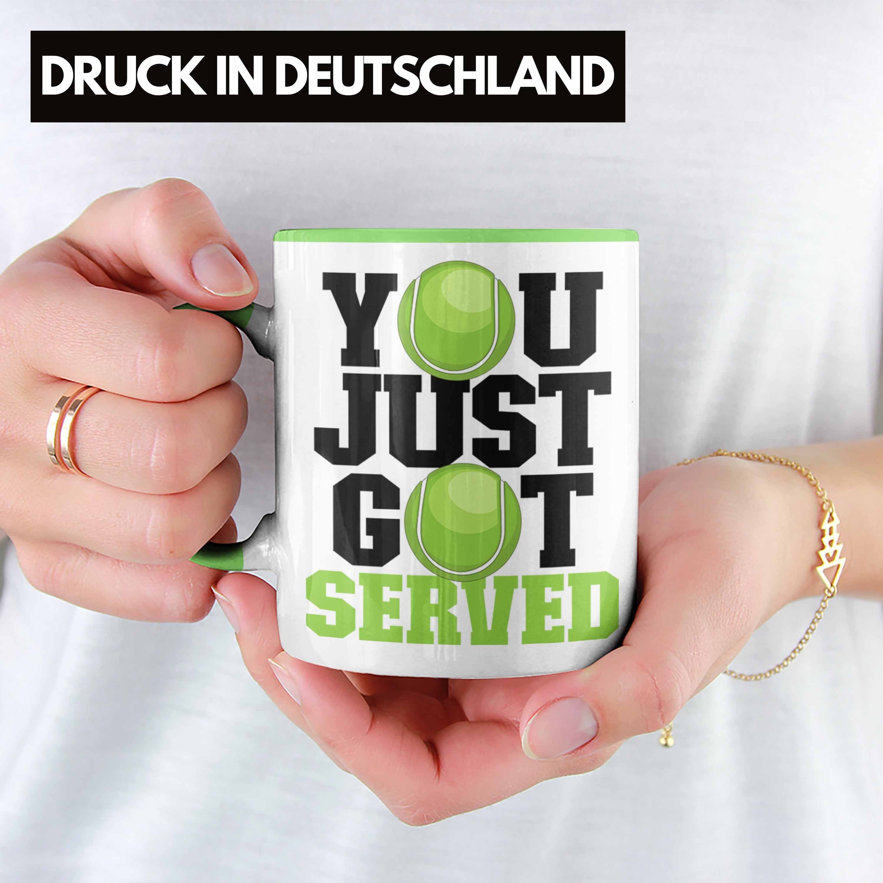 Trendation Jus Lustige für Grün Tasse Tennis-Spieler Tasse Coach Geschenk"You Trainer Tennis