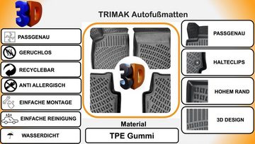 Trimak Auto-Fußmatte, VW TOURAN 2.Gen (2016–2021) Autofußmatten Gummimatten