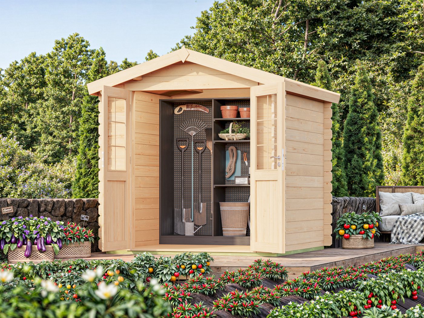 Fjordholz Gartenhaus Bente 28 B
