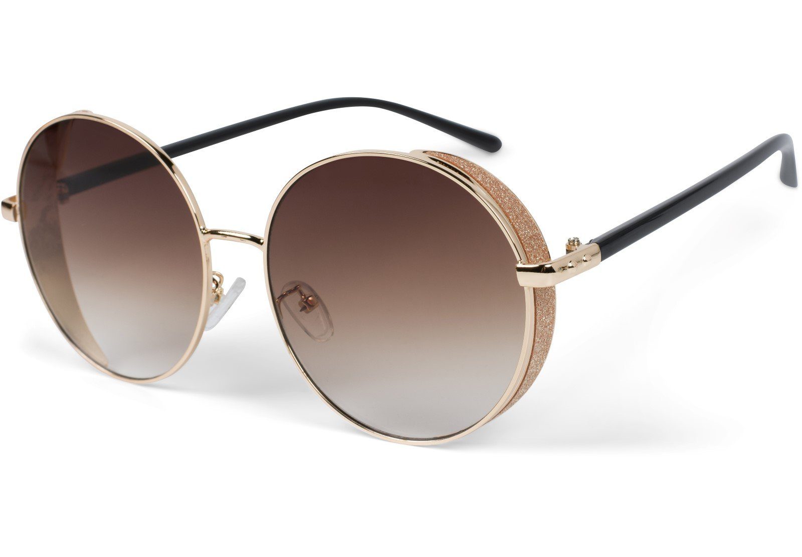 styleBREAKER Sonnenbrille Runde Sonnenbrille mit Glitzer günstig online kaufen