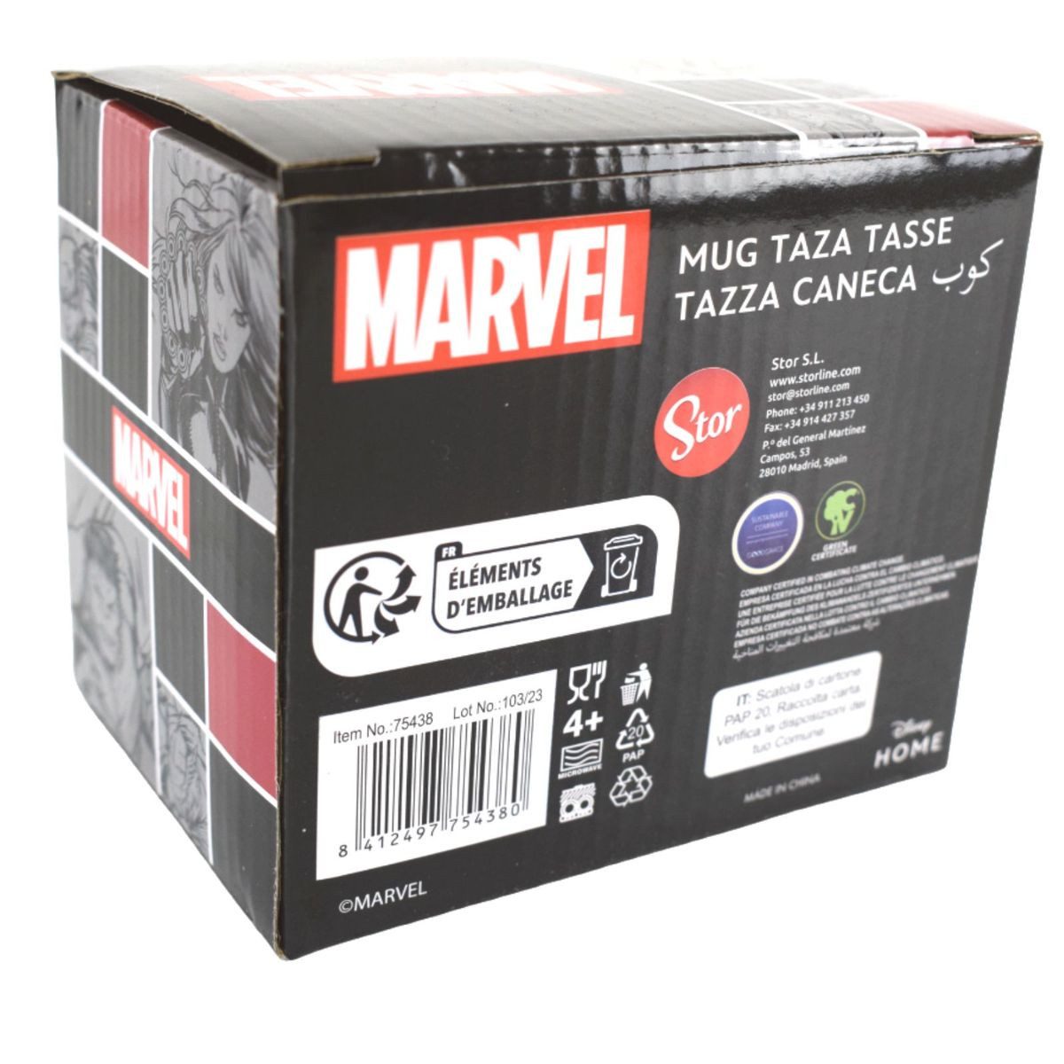 Stor Tasse Tasse Marvel Avengers Motiv 325ml aus Keramik ca. Ø8x9,5cm Zeichnung, 1-tlg., Keramik, authentisches Design – Bild 2 von 2