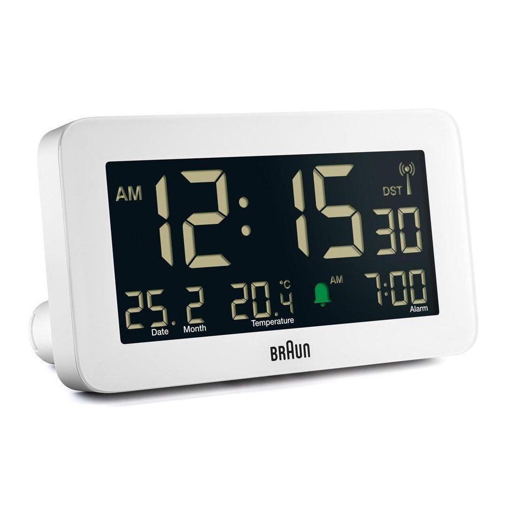 Funkwecker BC10 Digitaler Weiß