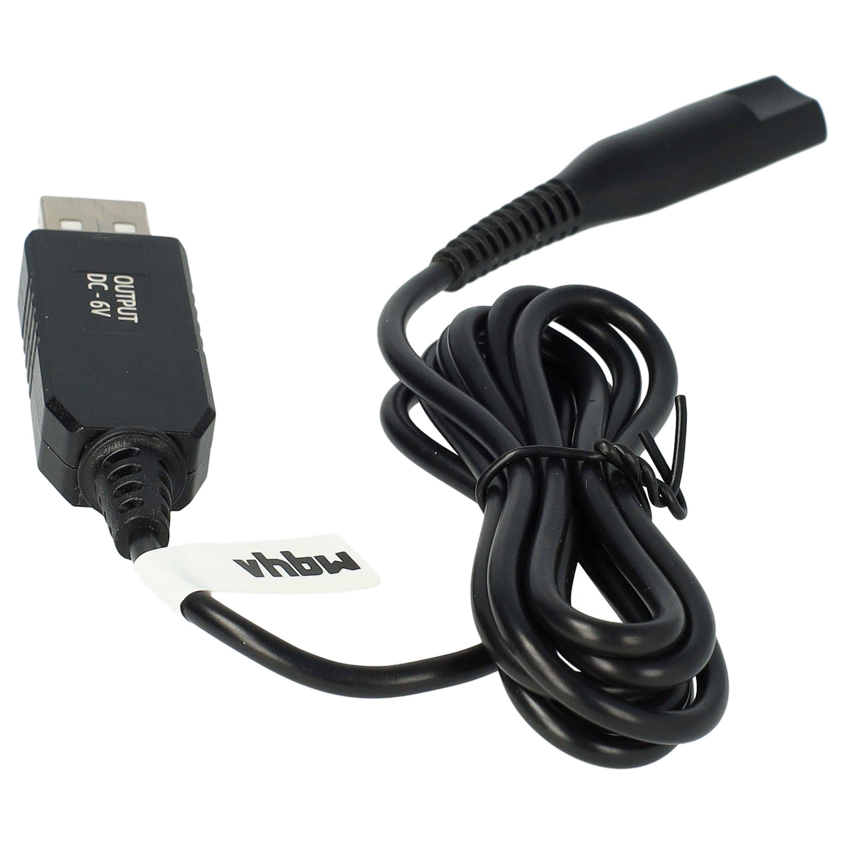 vhbw passend für Braun Series 7 Typ 5417 Rasierer USB-Kabel, (13.2 cm)
