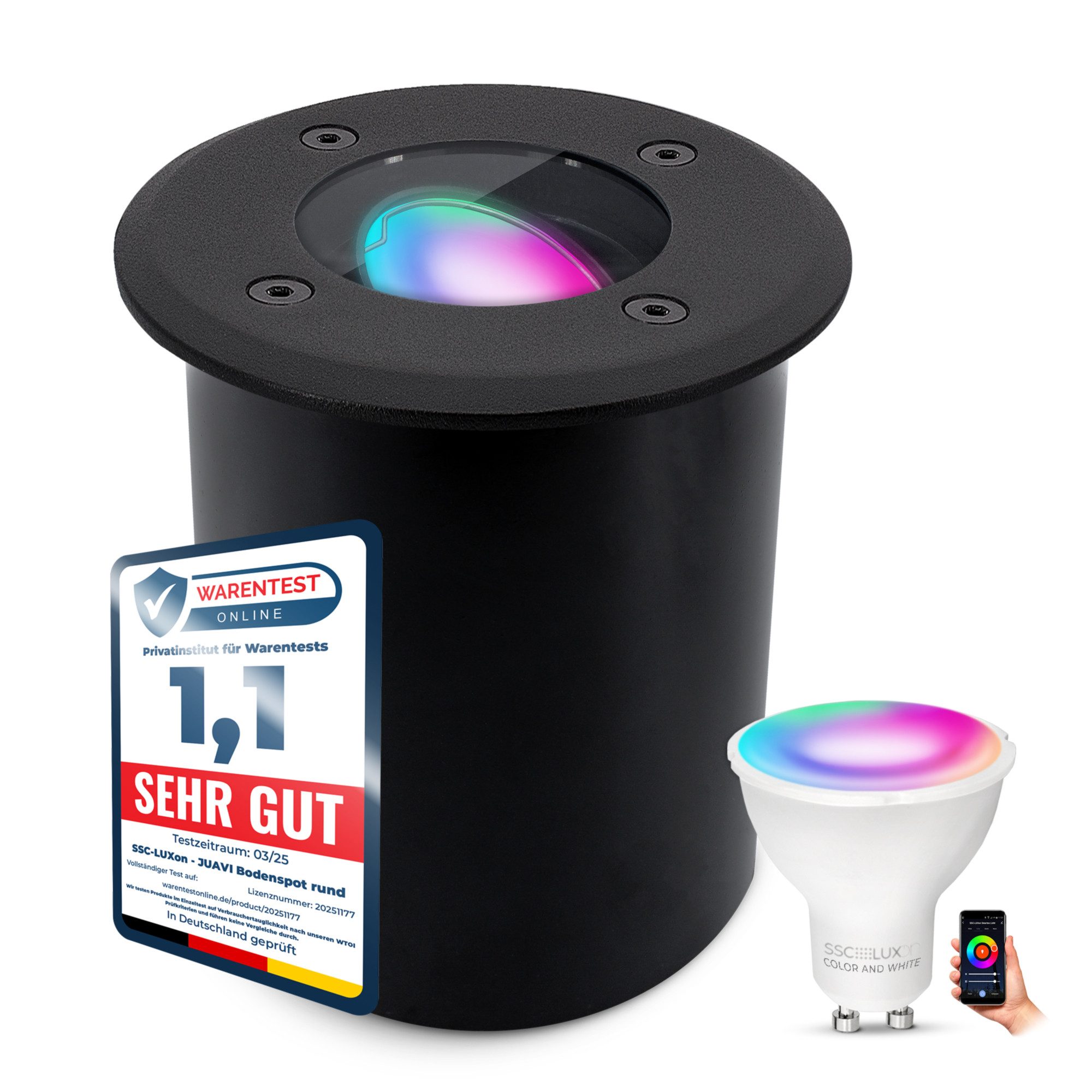 SSC-LUXon LED Gartenstrahler JUAVI Bodeneinbauleuchte IP67 günstig online kaufen
