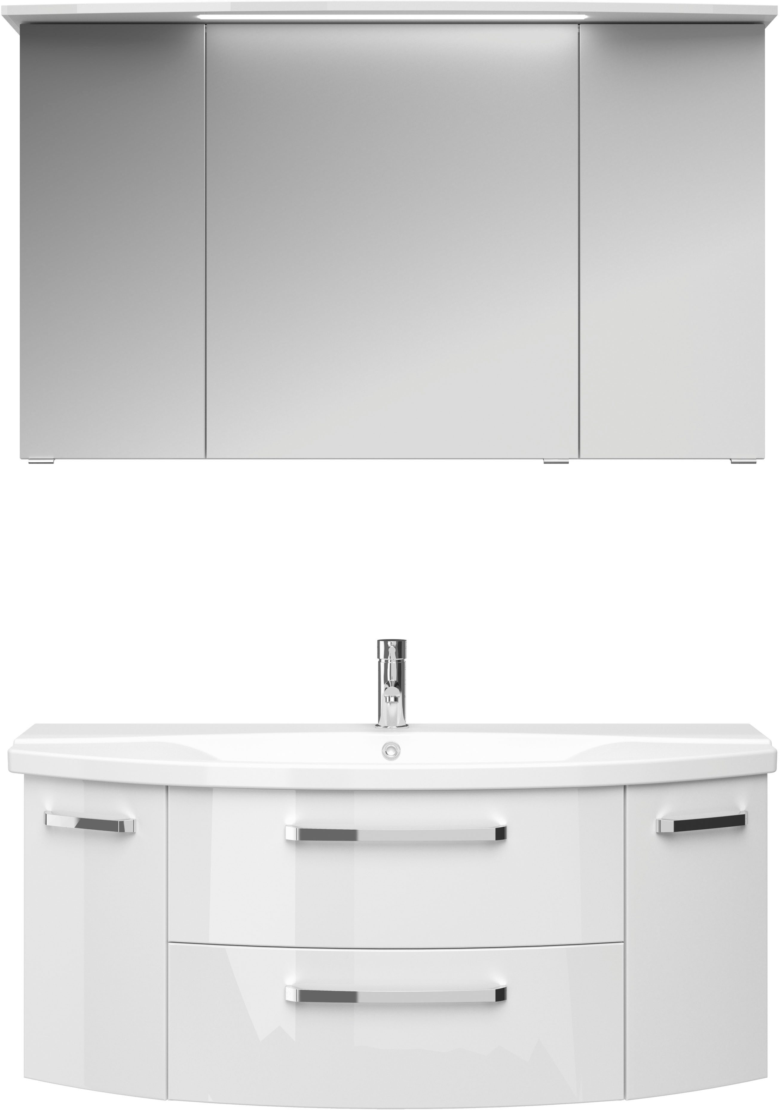 Saphir Badmöbel-Set Serie 4010 2-teilig Keramik-Waschtisch günstig online kaufen