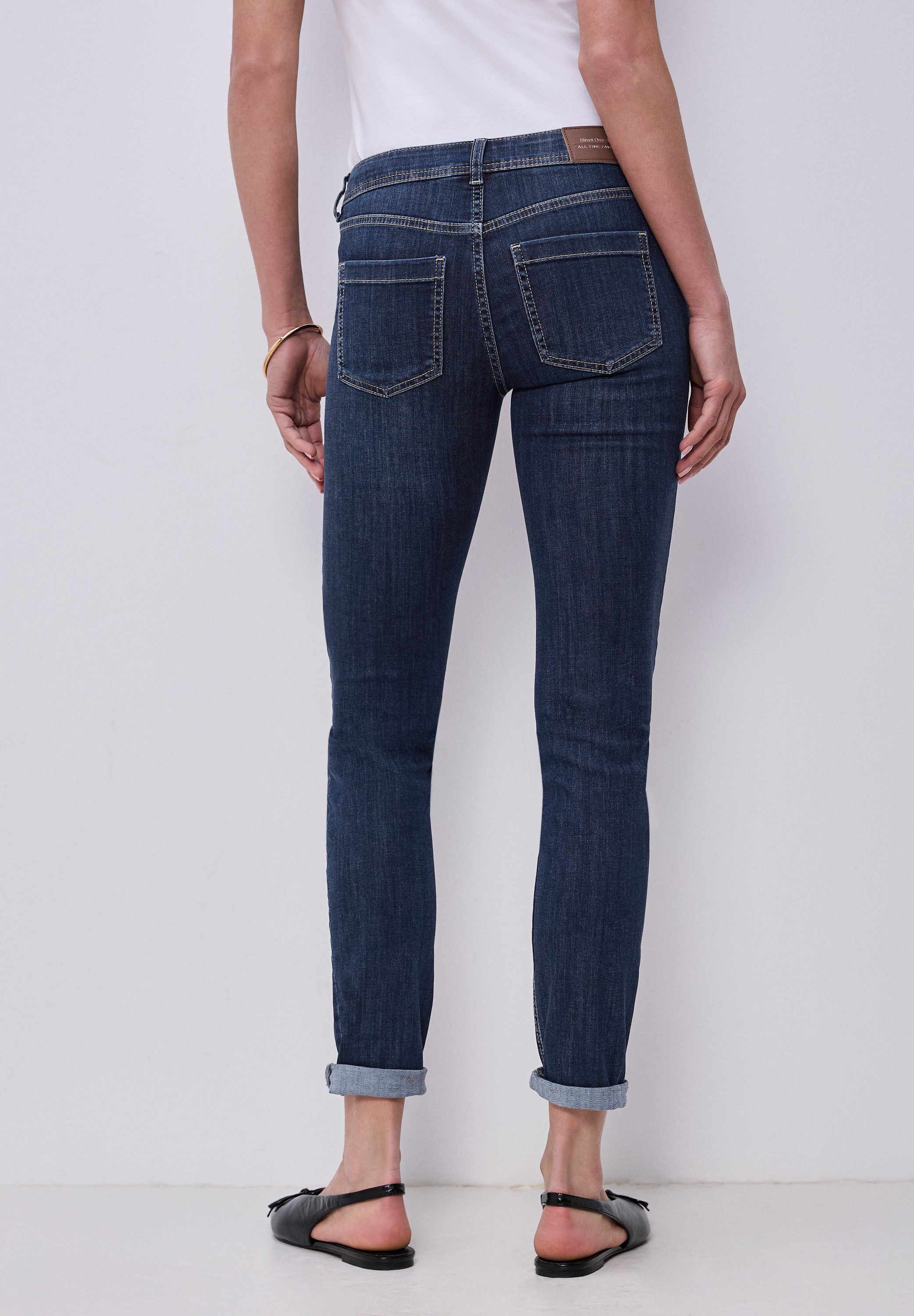 STREET ONE Slim-fit-Jeans Middle Waist