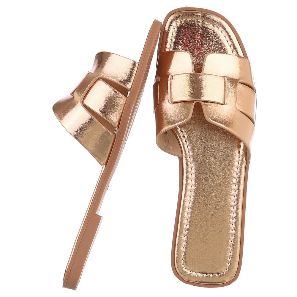 Ital-Design Plateausandal mit Cut-Out und gepolsterter Sohle Pantolette (91 günstig online kaufen