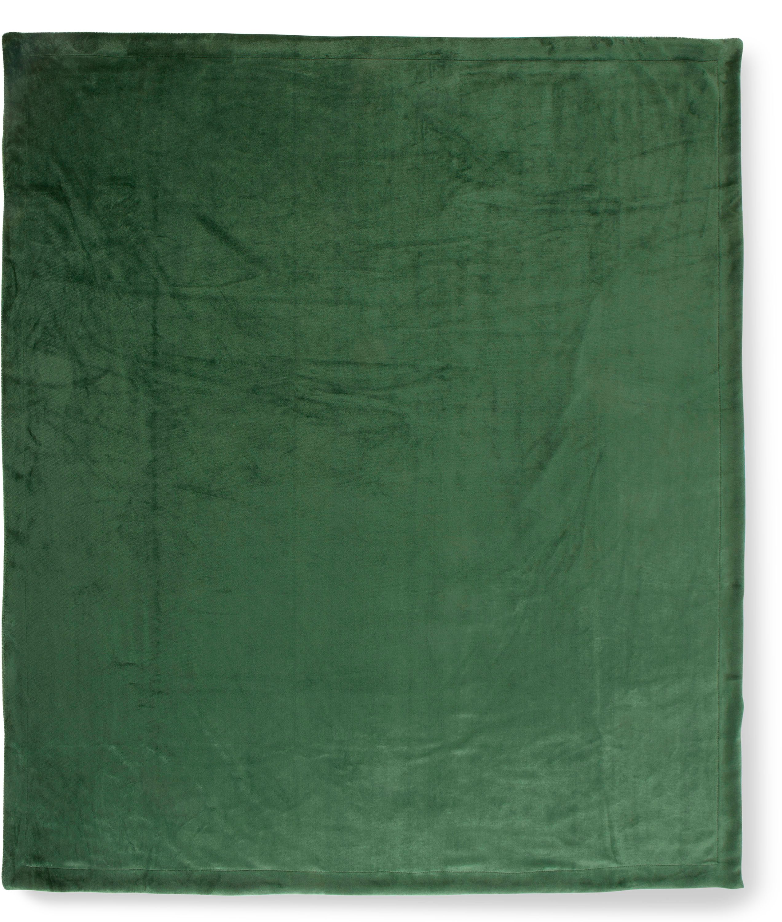 Plaid Uni, hip, Super Weich, Kuscheldecke, Wohndecke, 160x180 cm, Unifarben Dunkelblau