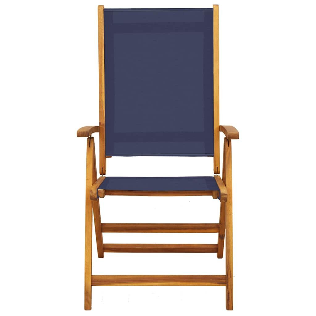 vidaXL Gartenstuhl Klappstühle, 8-teilig, Massivholz und Textilene (8 St)