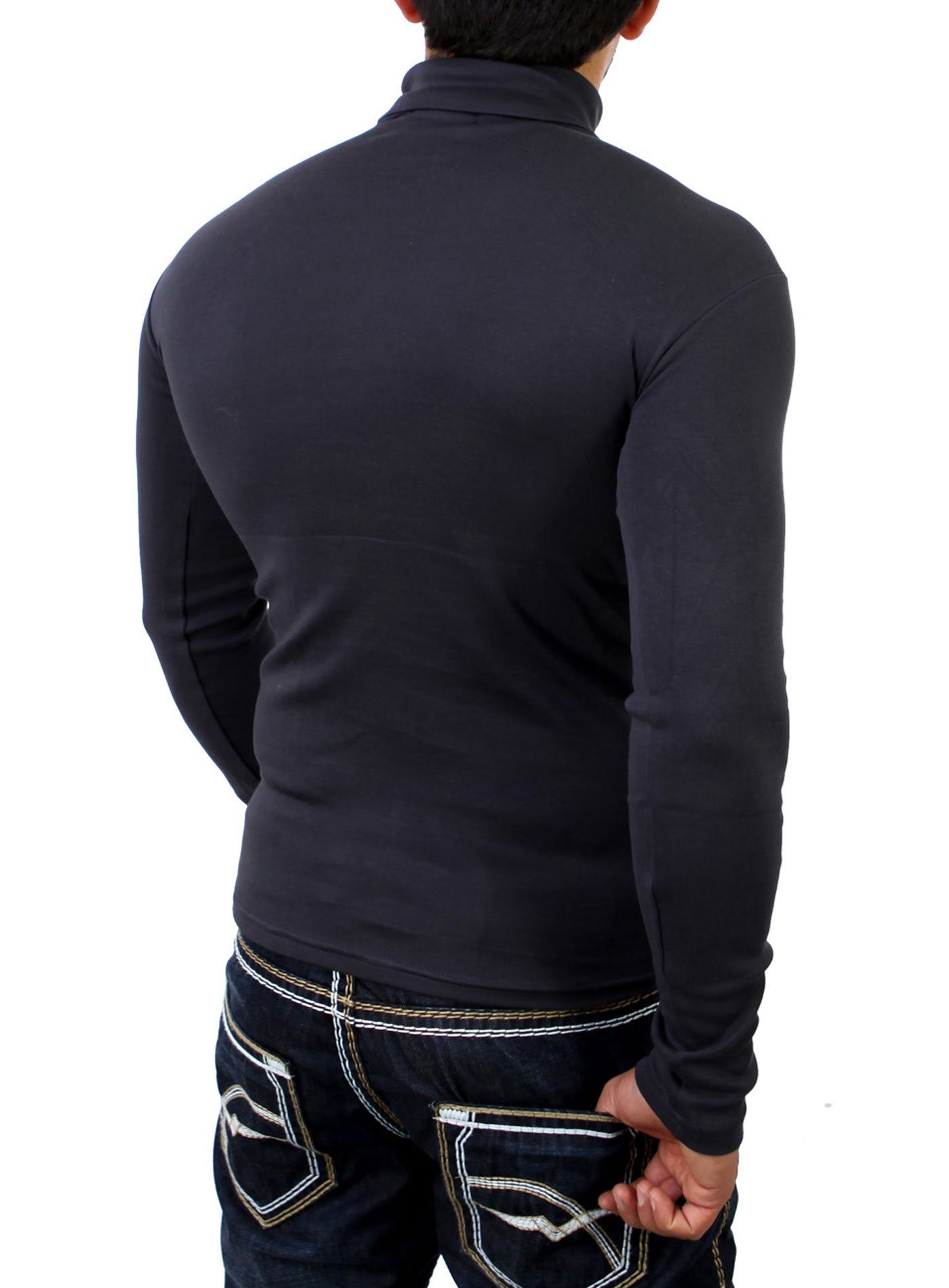 Reslad Strickpullover Reslad Herren Rollkragenpullover Männer günstig online kaufen