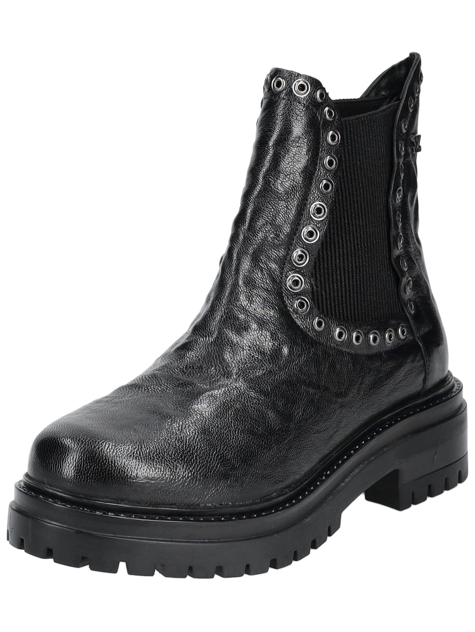 Stiefelette Leder/Textil Stiefelette