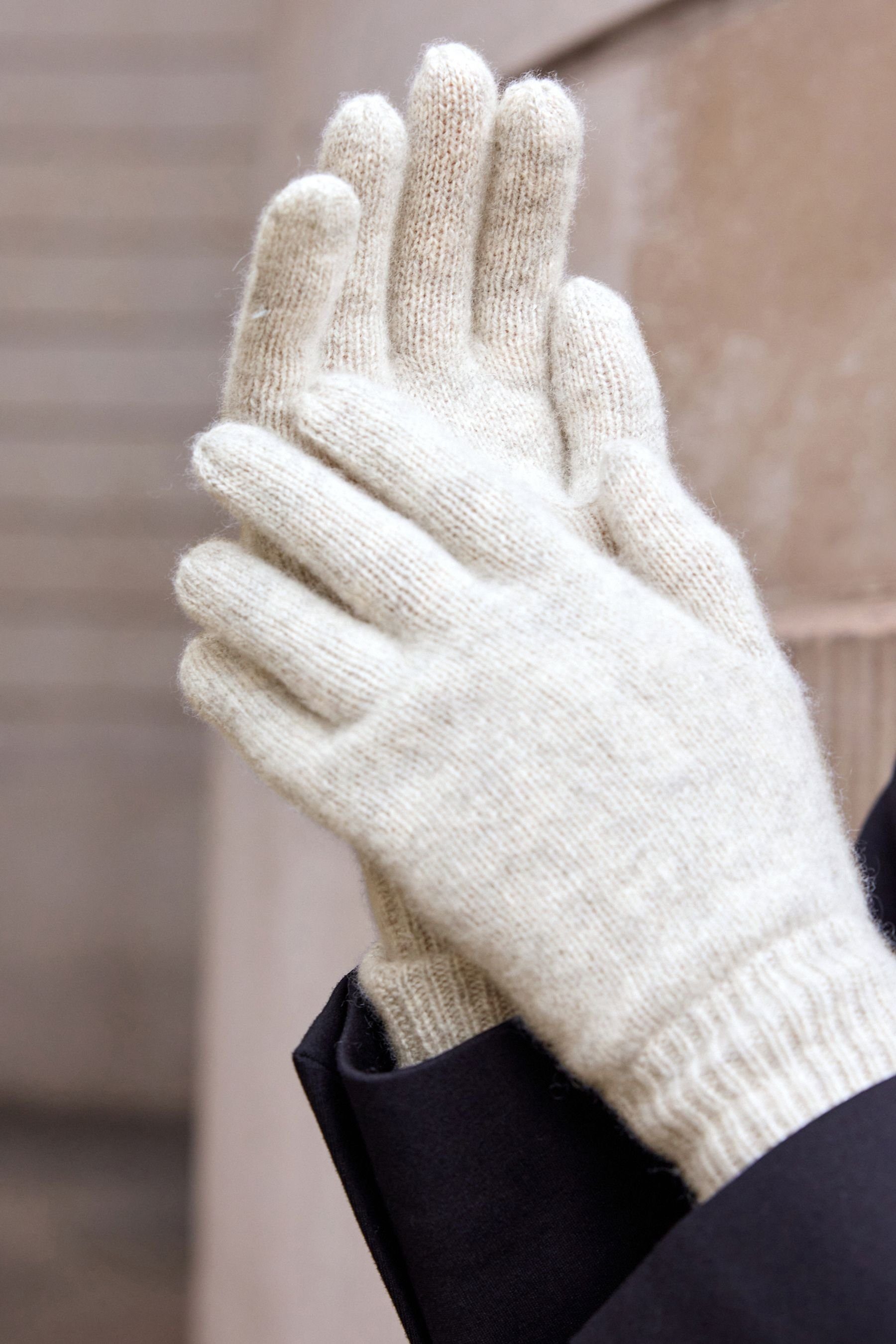 Next Strickhandschuhe Collection Luxe 100 % aus Handschuhe Grey Kaschmir