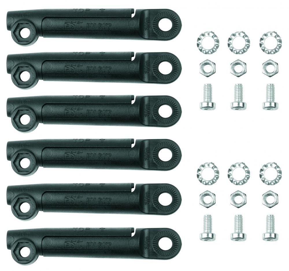 SKS Schutzblech SKS ESC-Vario-Stecker 6er-Set  Original-Ersatzteile für 4,5 mm Strebe