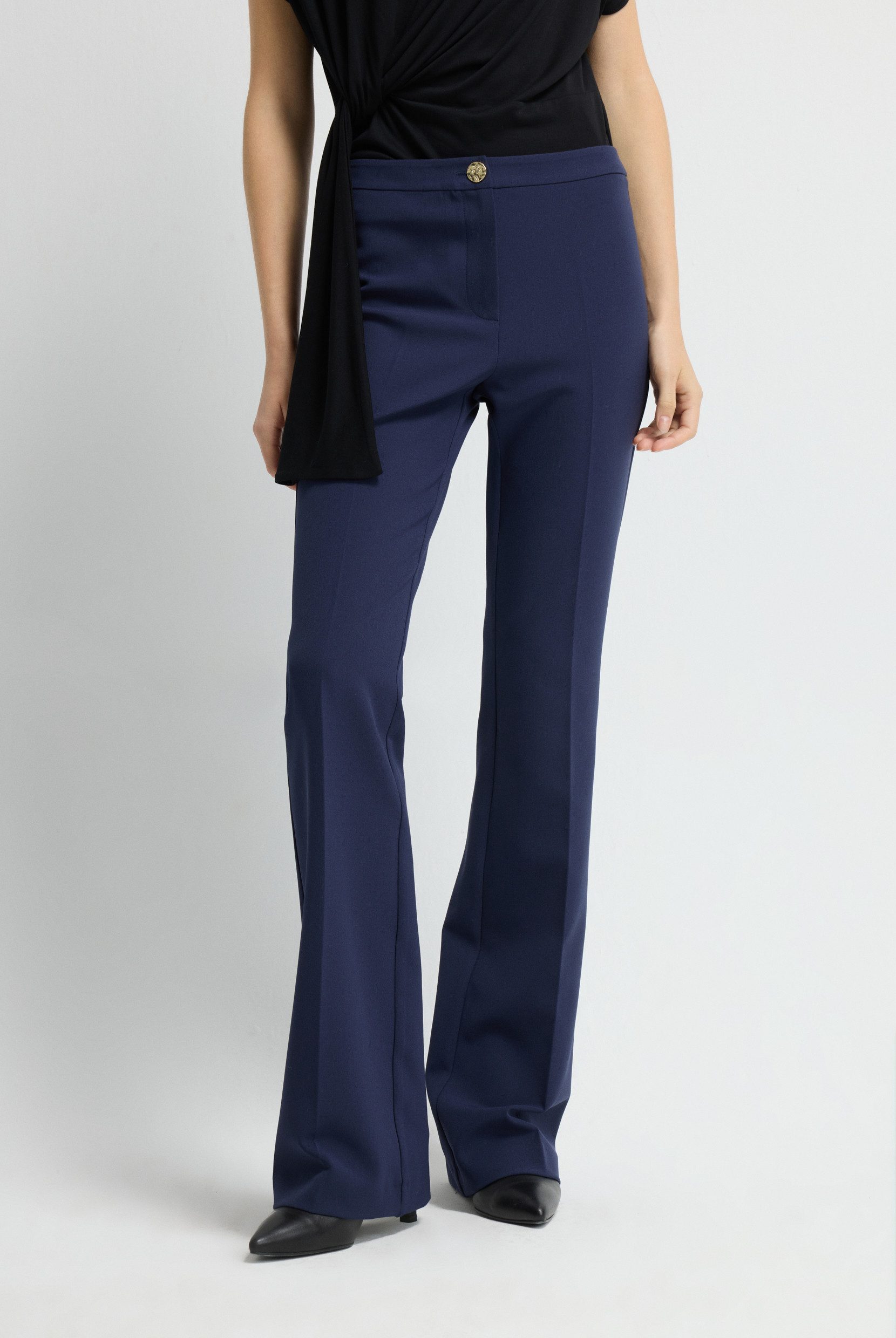 adL Stoffhose Slim Fit Bootcut-Hose