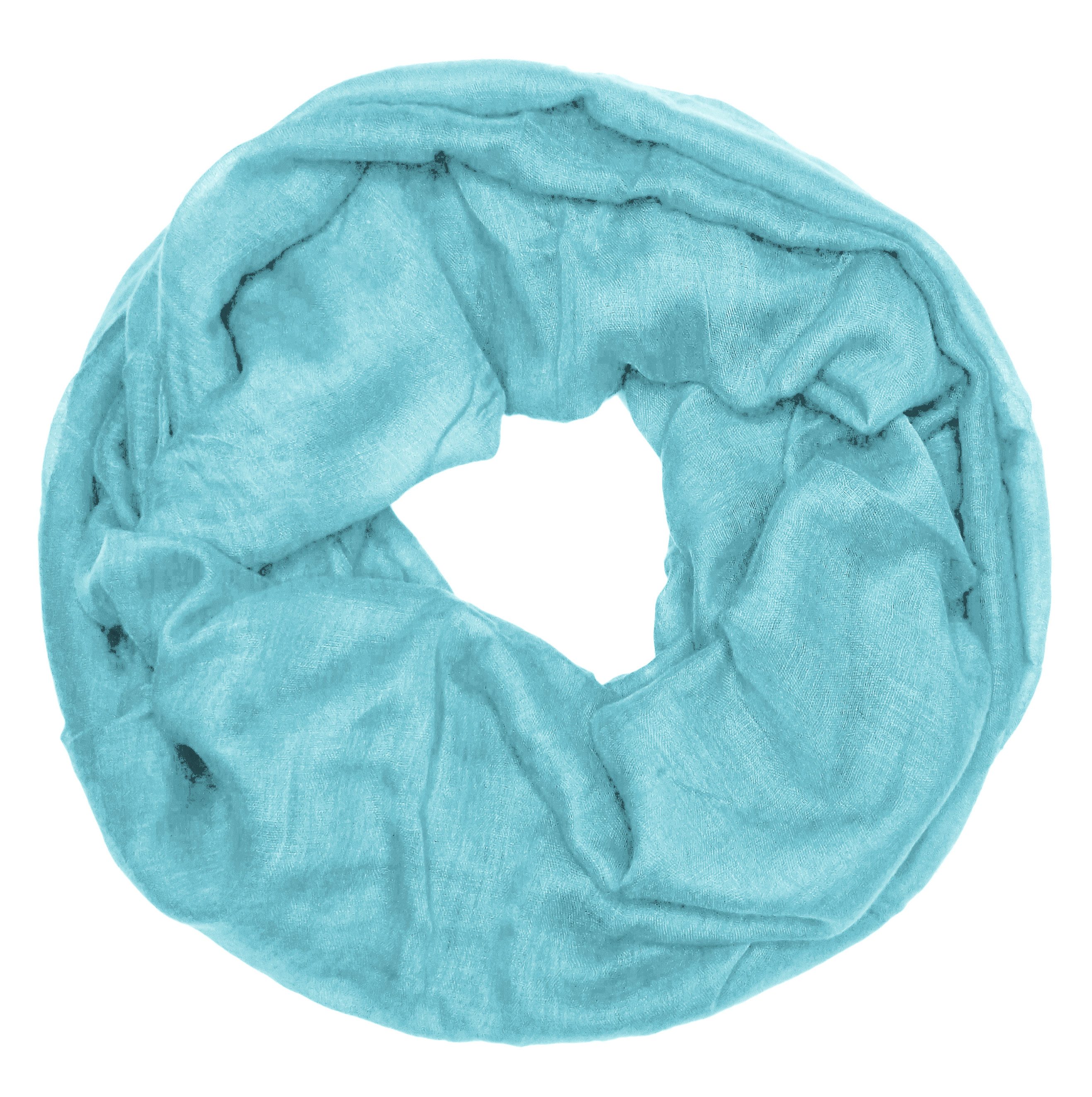 dy_mode Loop Damen Loopschal Unifarben Leichter Schlauchschal Weicher Rundschal, in Unifarben, leicht transparent