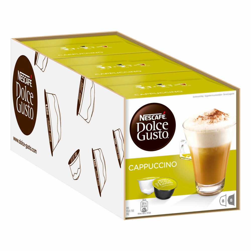 NESCAFÉ® Dolce Gusto® Kaffee Cappuccino 3er Set, 3 x