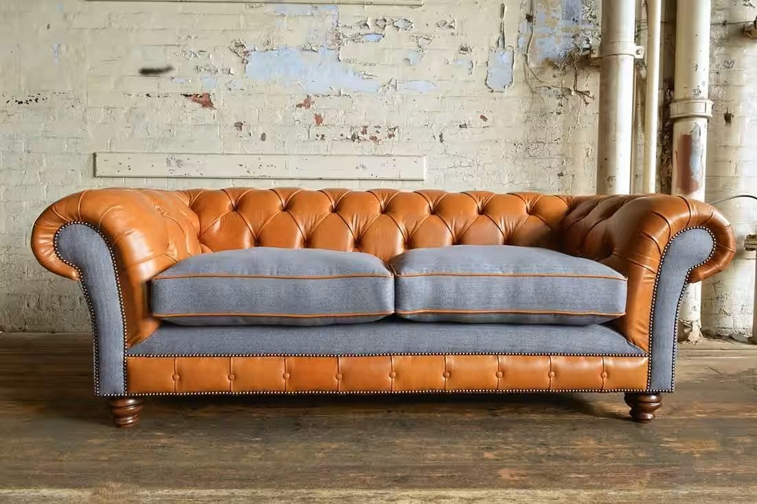 Xlmoebel Chesterfield-Sofa Neues Designer-Sofa Chesterfield mit günstig online kaufen