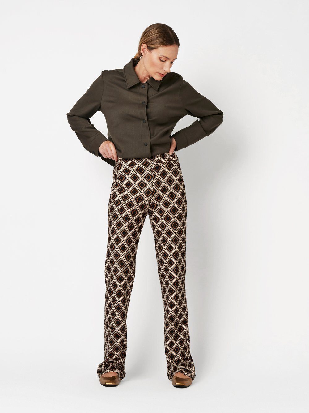 TONI Palazzohose Jenny mit Retromuster günstig online kaufen