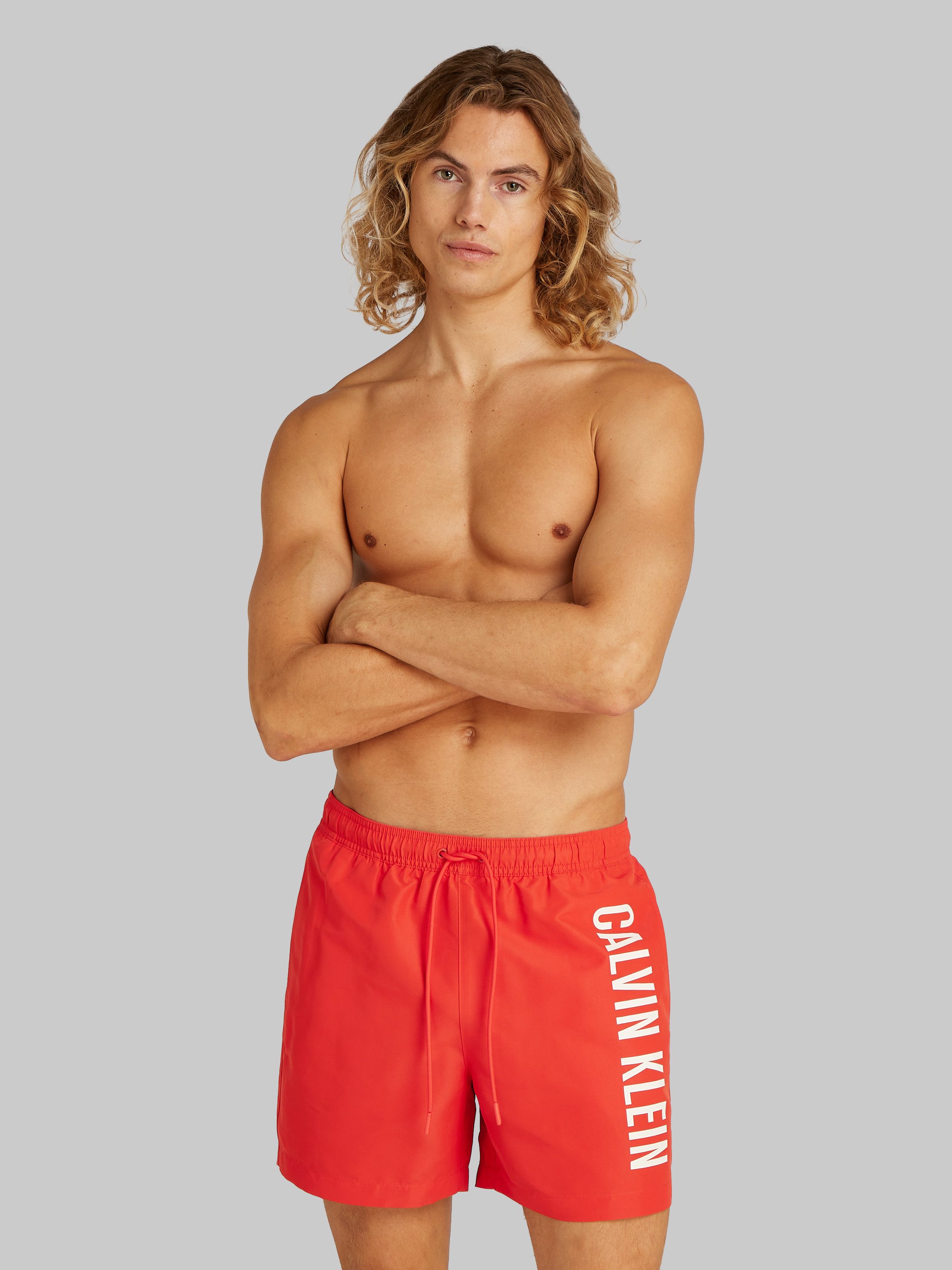 Calvin Klein Swimwear Badeshorts MEDIUM DRAWSTRING mit großem Logo günstig online kaufen