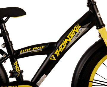 Volare Kinderfahrrad Kinderfahrrad Thombike für Jungen 18 Zoll Kinderrad in Schwarz Gelb