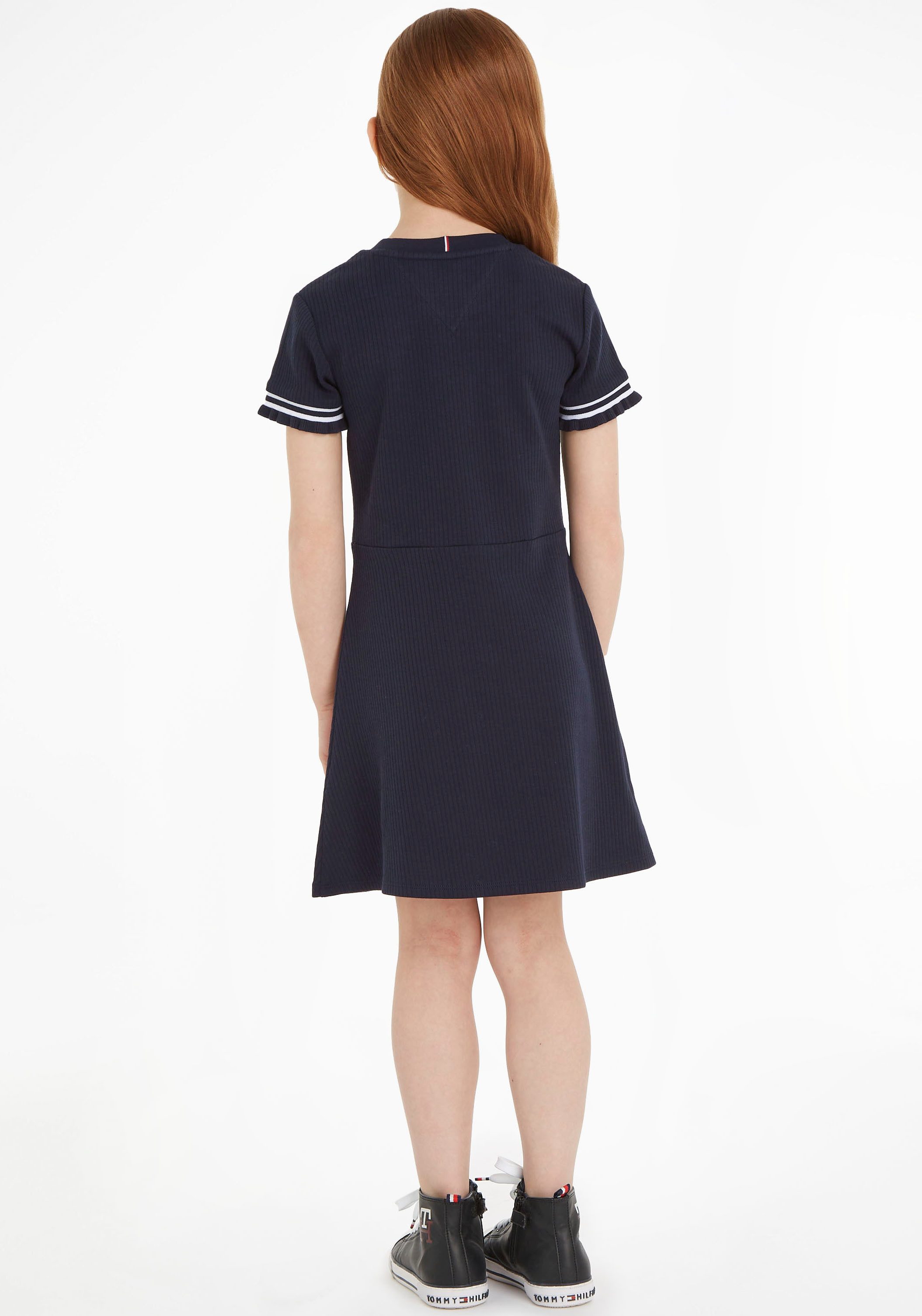 Tommy Hilfiger Jerseykleid RUFFLE RIB KNIT günstig online kaufen