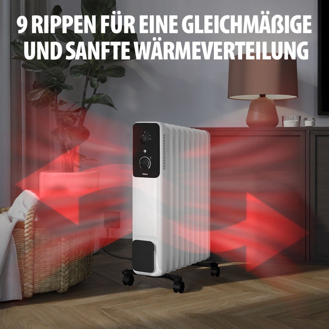Tristar Ölradiator Tristar KA-5379 Ölradiator – 9 Rippen – 2000 W – Mechanisch – 3 Heizst, 9 Rippen - 2000 Watt – Bild 4 von 5