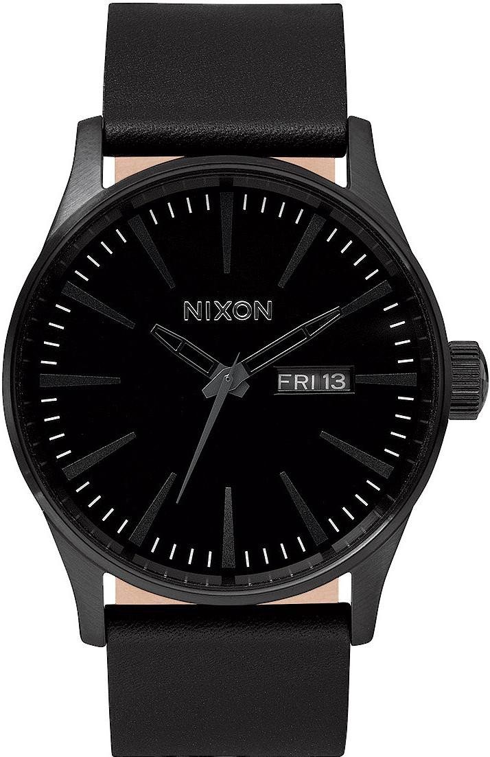 Nixon Mechanische Uhr Nixon Sentry Leather A105-001 Herrenarmbanduhr Design Highlight, Design Highlight