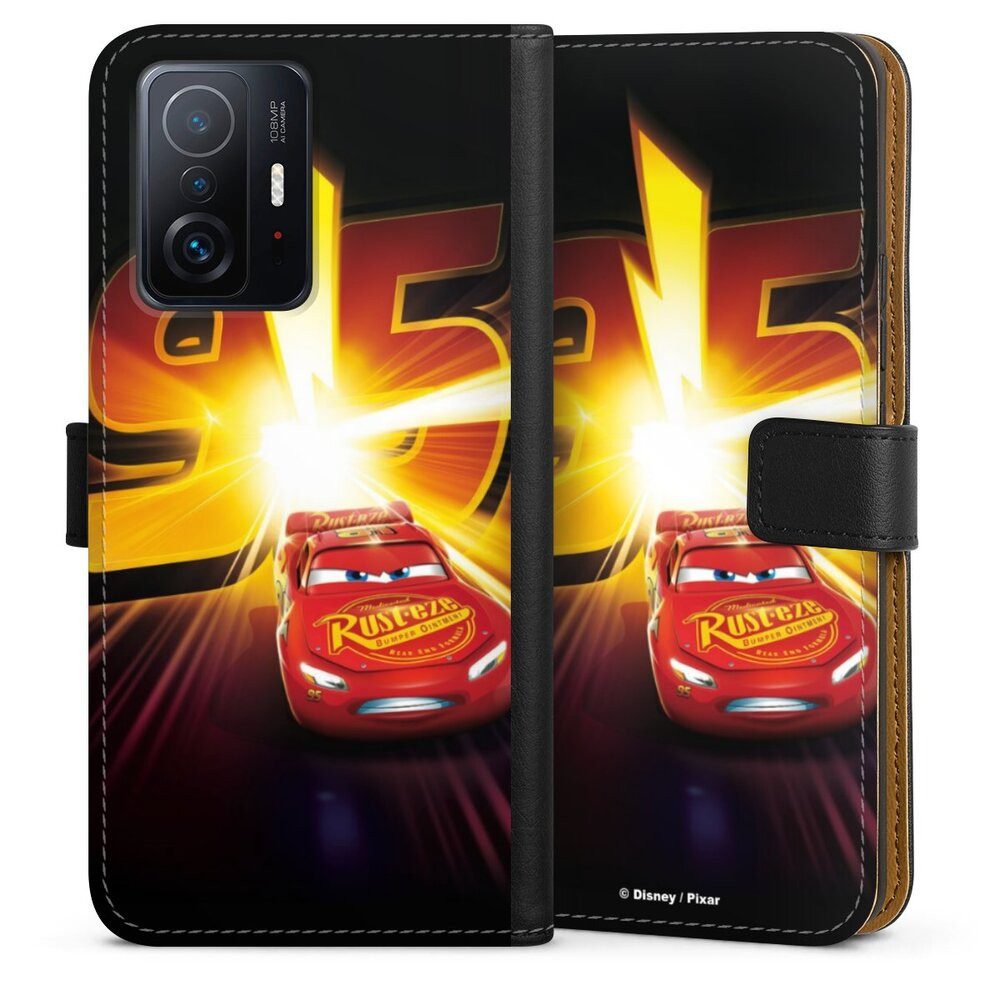 DeinDesign Handyhülle Offizielles Lizenzprodukt Cars Lightning Mcqueen 95 Cars3 Lightning 95, Xiaomi 11T Pro 5G Hülle Flip Case Klapphülle Handytasche Leder