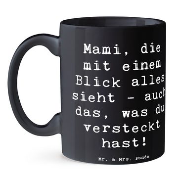 Mr. & Mrs. Panda Tasse Mami Überblick - Schwarz - Geschenk, Kaffeebecher, Papa, Teetasse, Be, Keramik, Exklusive Motive