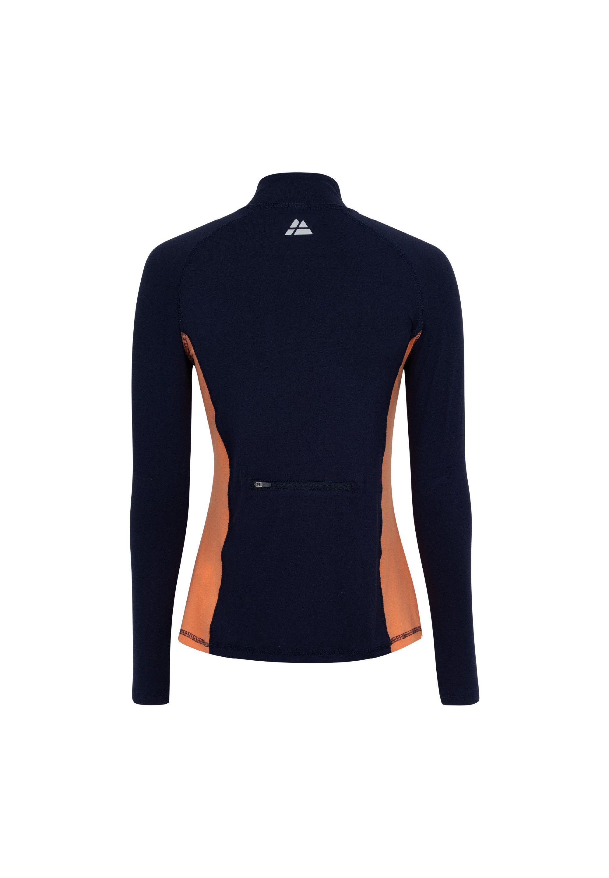 DANISH ENDURANCE Funktionsshirt Half Zip Damen Sport Funktionsshirt mit Dauemnloch & Reflexion, weich & leicht