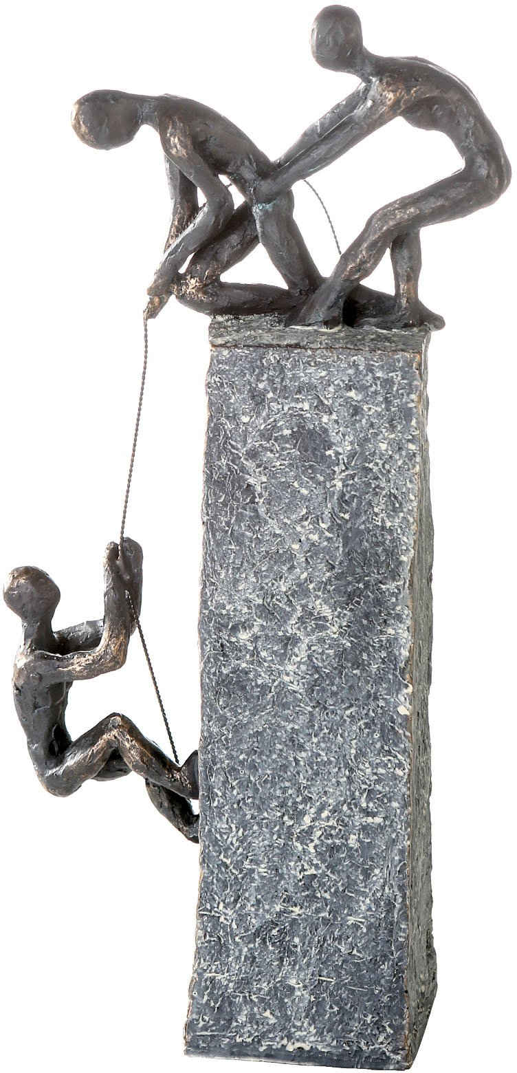 Casablanca by Gilde Dekofigur »Skulptur Assistance« (1 St), Dekoobjekt, Höhe 43 cm, mit Spruchanhänger, Wohnzimmer