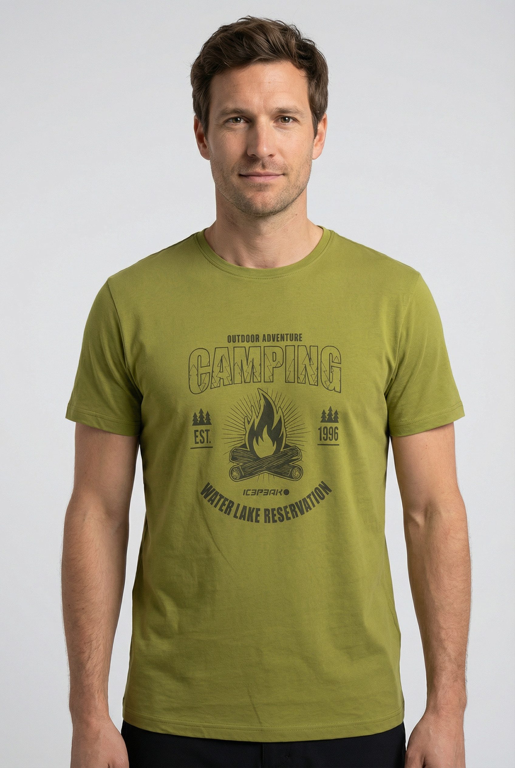 Icepeak T-Shirt MOSBACH mit Print, aus Baumwolle, klassischer T-Shirt-Schnitt